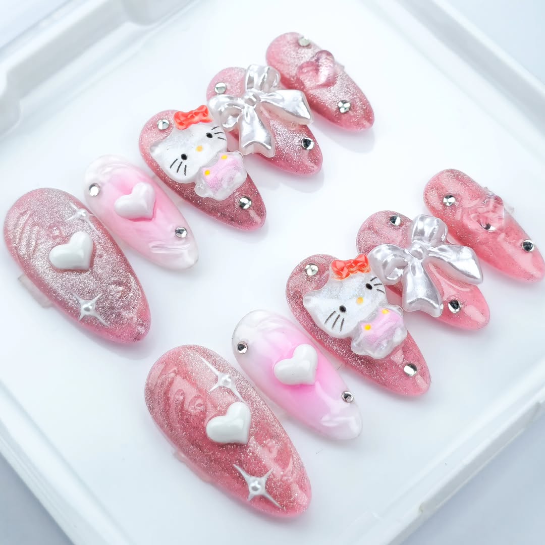 Press on Nails - Hello Kitty