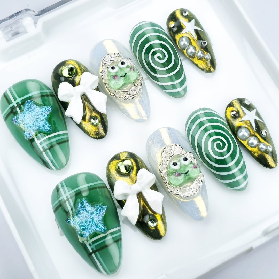 Press on Nails - Froggy